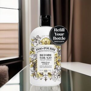 Poo-Pourri Before-You-Go Toilet Spray Refill, Original Citrus, 16 Fl Oz NEW